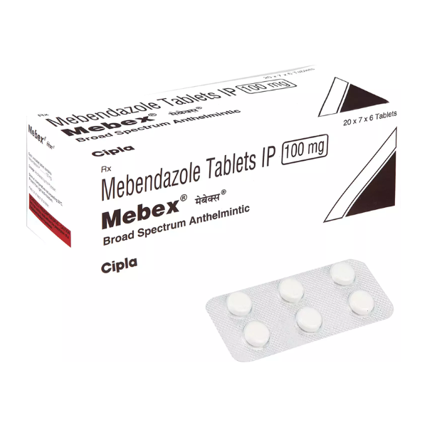 Mebendazole 100 mg Tablet